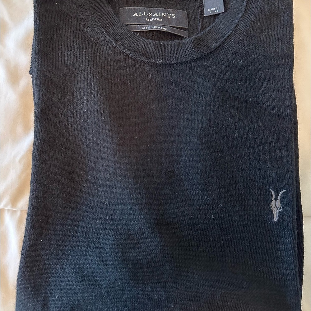 All Saints Black Men's Sweater